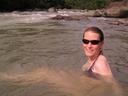 Ashe in the river.